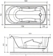 Ванна акриловая Eurolux Ontario 160х75 E1016075027