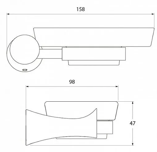 Мыльница IDDIS Vico хром VICSBC0i42