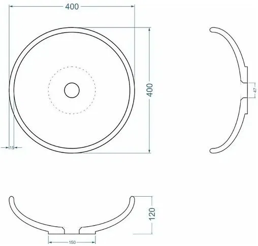 Раковина Uperwood UPD Sfera графит 291020213