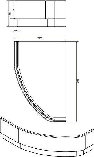 Панель для ванны фронтальная левая Cersanit Kaliope 170 L белый P-PA-KALIOPE*170-L