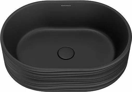 Раковина Kerama Marazzi Artbasin Conchiglia 50 белый матовый SA.wb.50\BLK.M