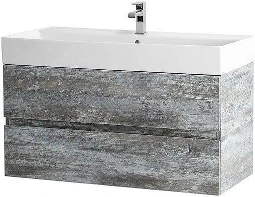 Тумба-умывальник подвесная Cezares Molveno 46 80 Legno Grigio MOLVENO 46-80-2C-SO-LG+CZR-MIL-80-LVB