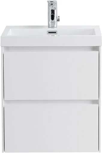 Тумба-умывальник подвесная BelBagno PIETRA MINI 50 Bianco Lucido PIETRA MINI-500-2C-SO-BL+BB-500-PM-LVB