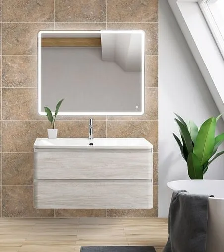 Тумба-умывальник подвесная BelBagno ALBANO 100 Rovere Vintage Bianco ALBANO-1000-2C-SO-RVB+