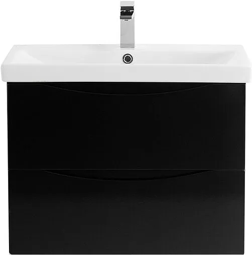 Тумба-умывальник подвесная BelBagno MARINO-CER 60 Nero Lucido MARINO-CER-600-2C-SO-NL-P+BB-0320-60-LVB