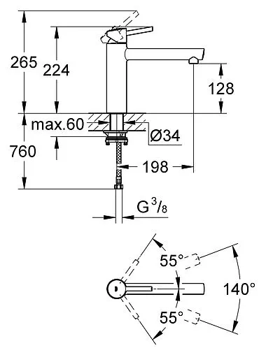 Смеситель для кухни Grohe Concetto хром 31210001