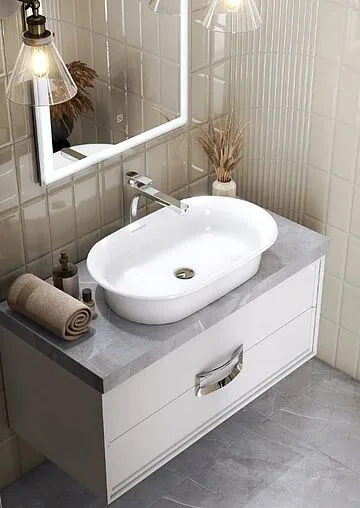 Раковина Kerama Marazzi Canaletto 65 жемчужно-белая CN.wb.65\WHT.M