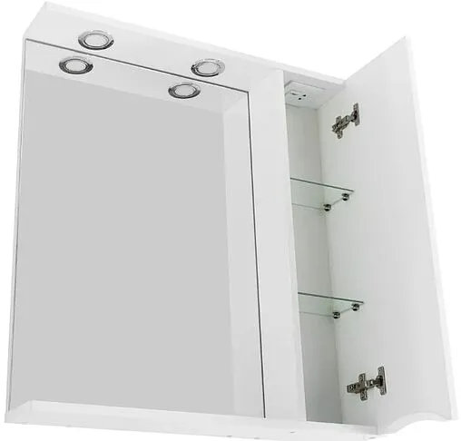 Шкаф-зеркало BelBagno FLY-MARINO 70 R Bianco Lucido MARINO-SPC-700/750-1A-BL-P-R