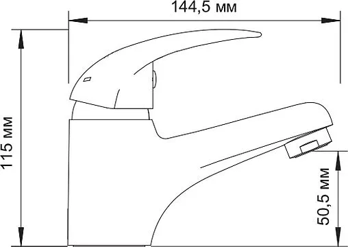 Смеситель для раковины Wasserkraft Isen хром 2603