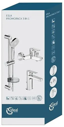 Комплект для ванны 3 в 1 Ideal Standard Esla хром BC264AA