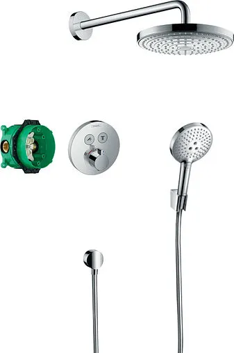 Душевая система с термостатом для душа Hansgrohe Raindance Select S 240 2jet c ShowerSelect S хром 27297000