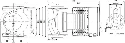 Насос циркуляционный Grundfos MAGNA1 65-40 F 99221382