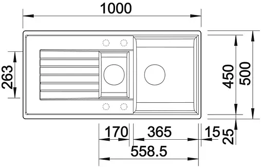 Мойка кухонная Blanco Zia 6 S 100 белый 514742