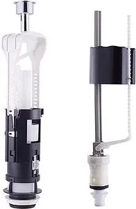 Комплект арматуры для бачка двухрежимный ½" пластик нижний OLI URAL II + UNI BOTTOM ½ 171014 Комплект арматуры для бачка двухрежимный ½" пластик нижний OLI URAL II + UNI BOTTOM ½ 171014, 1