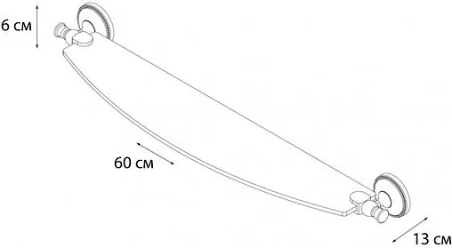 Полка Grampus Alfa бронза GR-9503