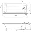 Ванна акриловая Cezares Plane Solo Mini 170x80