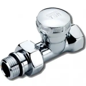 Вентиль запорный прямой ½" в/н Tiemme хром 3330012 Вентиль запорный прямой ½" в/н Tiemme хром 3330012, 1