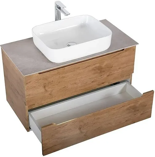 Тумба-умывальник подвесная BelBagno ETNA 90 Rovere Nature ETNA-900-2C-SO-RN-P+