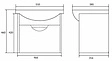 Тумба-умывальник подвесная Cersanit Basic 50 белый N-SZ-BAS-CE50+S-UM-CE50/1-w