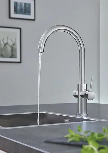 Смеситель для кухни с фильтром и встроенным нагревом воды Grohe Red II Duo хром 30079001