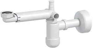 Сифон трубный для раковины Ravak белый X01612 Сифон трубный для раковины Ravak белый X01612, 1
