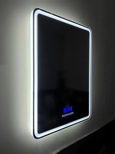 Зеркало с подсветкой BelBagno MARINO 60x80 bluetooth, цифровой термометр, радио SPC-MAR-600-800-LED-TCH-RAD