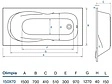 Ванна акриловая Koller Pool Olimpia 150x70