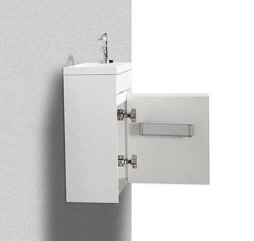 Тумба-умывальник подвесная BelBagno PIETRA MINI 40 L Bianco Lucido PIETRA MINI-400-1A-SO-BL-L+BB-400-PM-LVB