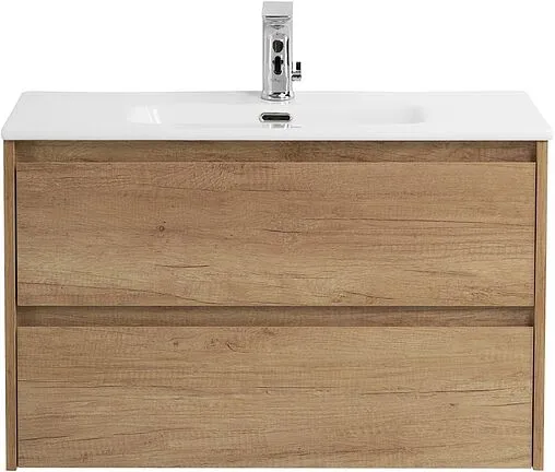 Тумба-умывальник подвесная BelBagno KRAFT 39 80 Rovere Nebrasca Nature KRAFT 39-800/390-2C-SO-RNN+BB800/390ETL