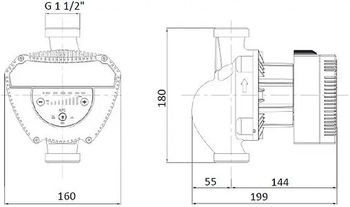 Насос циркуляционный Shinhoo MEGA 32-8 71121003