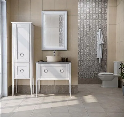 Шкаф-пенал напольный Kerama Marazzi Plaza Classic Neo 45.8 белый матовый PL.CN.175\WHT.M