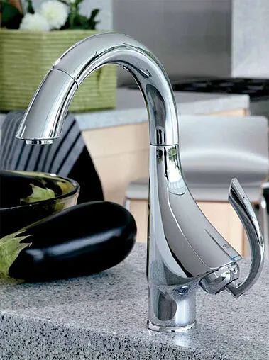 Смеситель для кухни с выдвижным изливом Grohe K4 хром 33782000