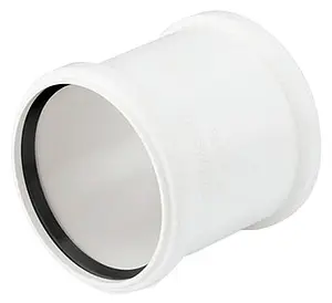 Муфта надвижная (ремонтная) внутренняя бесшумная D=110мм Rehau Raupiano Plus 11215141001 Муфта надвижная (ремонтная) внутренняя бесшумная D=110мм Rehau Raupiano Plus 11215141001, 1