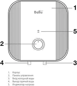 Водонагреватель накопительный электрический Ballu BWH/S 80 Smart WiFi DRY+ Водонагреватель накопительный электрический Ballu BWH/S 80 Smart WiFi DRY+, 3