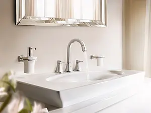 Дозатор для жидкого мыла Grohe Grandera хром/белый 40627000 Дозатор для жидкого мыла Grohe Grandera хром/белый 40627000, 4