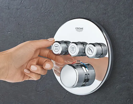 Термостат для 3 потребителей Grohe Grohtherm SmartControl хром 29121000