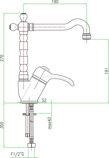 Смеситель для раковины Fiore Jafar бронза 47ZZ4314