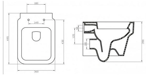 Комплект 5 в 1 BelBagno Janice BB124CH/BB124SC/BB002-80/BB005-PR-CHROME с кнопкой BB005-PR-CHROME хром глянцевый