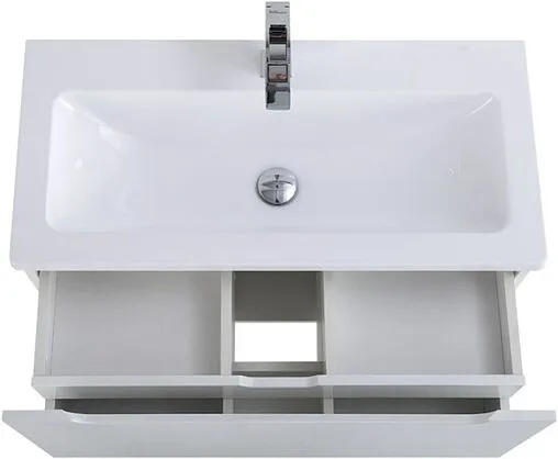 Тумба-умывальник подвесная BelBagno ETNA-M 80 Bianco Lucido ETNA-M-800/380-1C-SO-BL+BB800/380-LV-MR-ETN