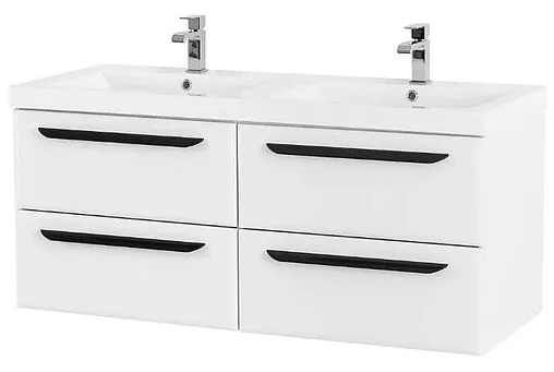 Тумба под умывальник подвесная Cezares Eco 120 Bianco Lucido ECO-1200-4C-SO-2-BL