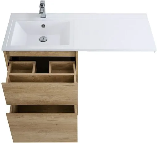 Тумба-умывальник напольная BelBagno KRAFT-LVD 58 Rovere Nebrasca Nature KRAFT-LVD-580/1200-2C-PIA-RNN+