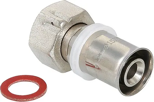 Муфта пресс с накидной гайкой 20мм x 1/2"нг Valtec VTm.222.N.002004 купить по 336.00 Р в Екатеринбурге