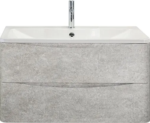 Тумба-умывальник подвесная BelBagno ACQUA 90 Cemento Verona Grigio ACQUA-900-2C-SO-CVG+BB900/455-LV-MR-ALR