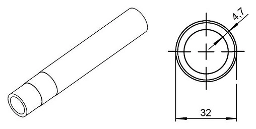 Труба металлополимерная Rehau Rautitan Stabil 32 x 4.7мм PE-Xa/AL/PE 11301511025