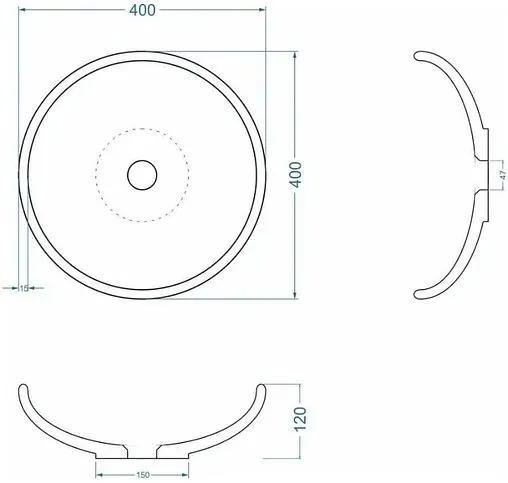 Раковина Uperwood UPD Sfera чёрный матовый 291020318