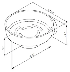 Мыльница Am.Pm Bliss L хром A5534264 Мыльница Am.Pm Bliss L хром A5534264, 2