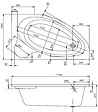 Ванна акриловая Santek Эдера 170x100 R 1WH501663