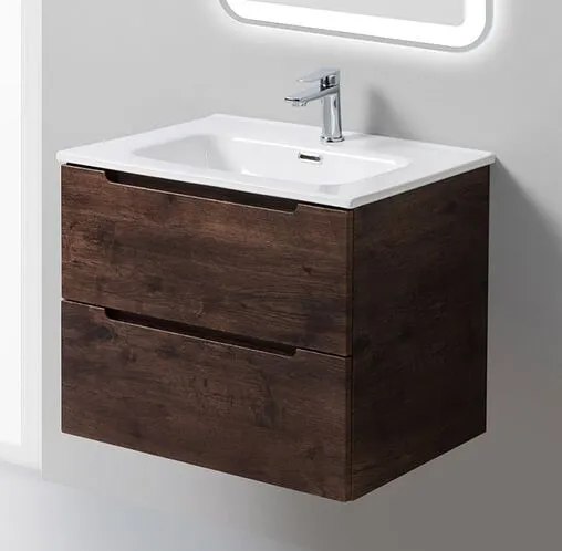 Тумба-умывальник подвесная BelBagno ETNA 70 Rovere Moro ETNA-700-2C-SO-RW-P+BB700ETL