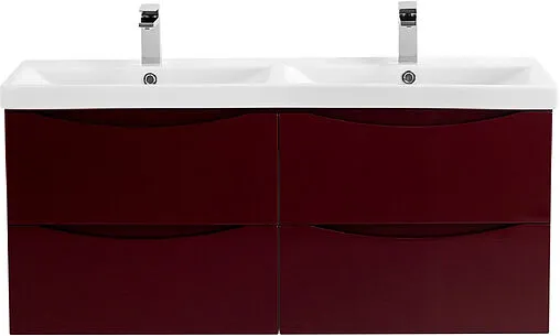 Тумба-умывальник подвесная BelBagno MARINO-CER 120 Bordo Lucido MARINO-CER-1200-4C-SO-2-BRDL-P+BB-0325-120-2-LVB