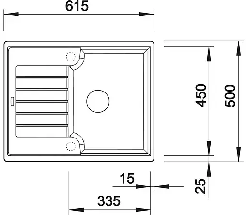 Мойка кухонная Blanco Zia 40 S 61.5 антрацит 516918